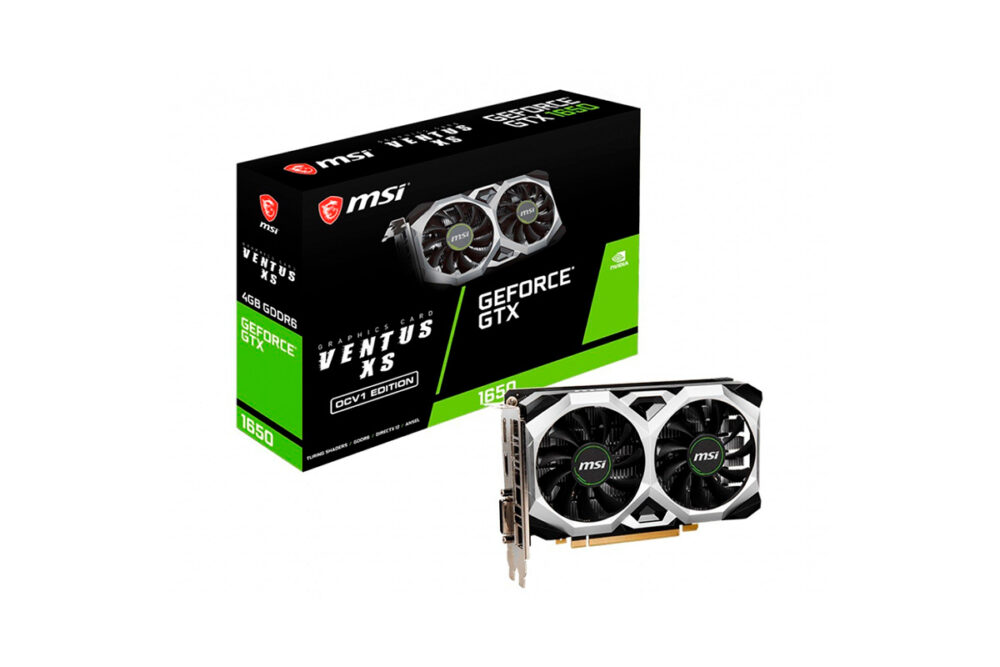 Placa de vídeo MSI NVIDIA GeForce GTX 1650 D6 VENTUS XS OCV1, 4GB