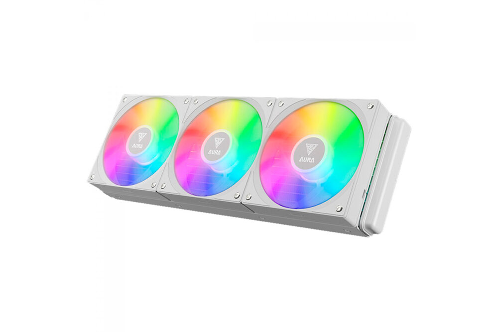 Water Cooler Gamdias Aura GL 360 V2, 360mm, ARGB, Intel/AMD, White ...