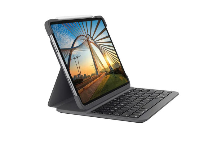 Capa Com Teclado Logitech, Slim Folio Pro, Para Ipad Pro 12.9", 3a E 4a Geração - OPEN BOX - Imagem 1