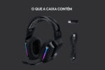 Headset Gamer Sem Fio Logitech G733 7.1 Dolby Surround RGB LIGHTSYNC, Blue VOICE para PC e PlayStation, Preto - OPEN BOX - Imagem 5