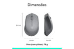 Mouse sem fio Logitech M280 com Conexão USB e Pilha Inclusa, Cinza - OPEN BOX - Imagem 6