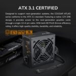 Fonte Cougar Atlas, 650w, 80 Plus Bronze, Atx 3.1, Pfc Ativo Preto - Imagem 10