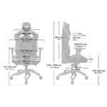 Cadeira Ergonômica Cougar Titan Pro V2, Preto, Ouro Preto Couro Sintético E Veludo - Imagem 6