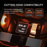 Water Cooler Cougar Poseidon Vistek Pro Argb 360 Tela Lcd - Imagem 10